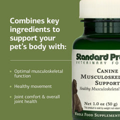 Standard Process Canine Musculoskeletal Support Boswellia serrata highlights natural joint comfort