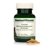Standard Process Canine Musculoskeletal Support bottle pour for easy dosing and joint comfort