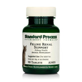 Standard Process Feline Renal Support bottle front showing the cat health supplement.