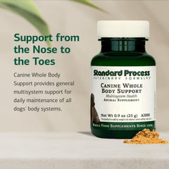 Standard Process Inc. canine daily health powder pour for convenient meals