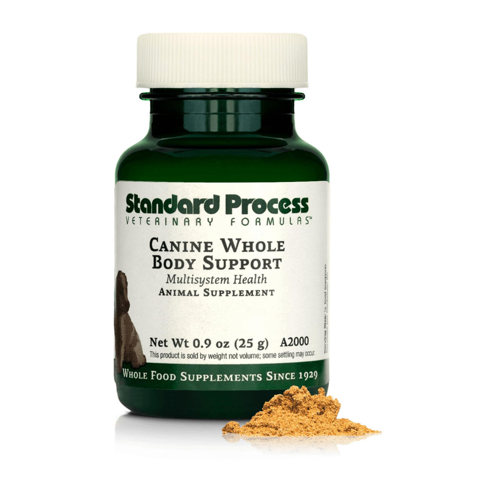 Standard Process Inc. canine multisystem powder bottle for daily wellness support