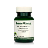 Standard Process VF Antronex for Pets bottle on shelf supporting liver health