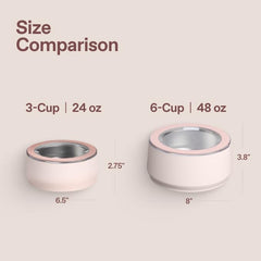 Stanley Pet Bowl with 2-in-1 splash lid closed for freshness on the go.