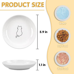 STAOVA cat bowls with wide flat bottom reduce whisker fatigue during meals.