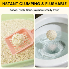 STAREARTH Tofu Cat Litter ultra-absorbent formula reducing mess.