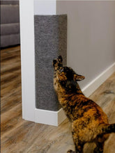 STARJESS Corner Cat Scratcher mounted on wall protects furniture.
