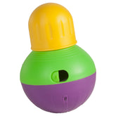 Starmark Bob-a-Lot toy with large meal chamber for mealtime feeding.