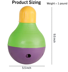 Starmark Bob-A-Lot weighted anti-slip base keeps the toy stable during play.