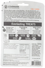 Starmark Everlasting dental chew bacon flavor, medium, four-pack, ideal for extended chew sessions.