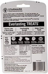 Starmark Everlasting Treats bone-chew with ridges for effective chewing sessions.