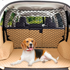 STARROAD-TIM dog car barrier net between front and back seats for safe travel.
