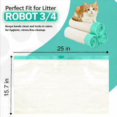 Stazilix extra-thick liner with drawstring ensures secure disposal.