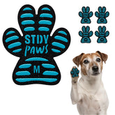Steady Paws anti-slip paw pads on hardwood floor for safer indoor movement