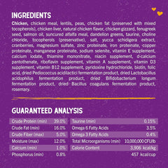 Cage-free chicken ingredient provides protein-rich nutrition in Stella & Chewy's kibble.