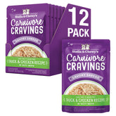 Stella & Chewy's Carnivore Cravings pouch front view, grain-free high-protein cat food.