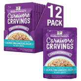 Stella & Chewy's Carnivore Cravings pouch close-up with chunky meat for picky eaters.