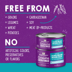 Stella & Chewy's Carnivore Cravings Purrfect Paté with mackerel supports protein-focused cravings.