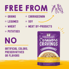 Stella & Chewy's Carnivore Cravings grain-free formula supports digestion and energy.