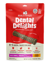 Stella & Chewy's Dental Delights ridges and nubs for flossing and scraping.