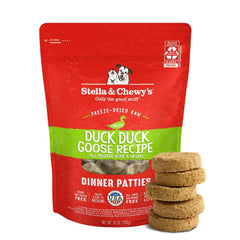 Stella & Chewy's Duck Dinner Patties pack with freeze-dried raw nutrition for picky eaters.