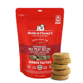 Stella & Chewy's freeze-dried patties package for convenient raw dinners for picky eaters.