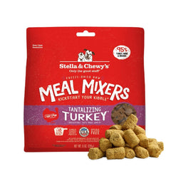 Stella & Chewy's turkey meal mixer packaging for quick feeding and convenience.