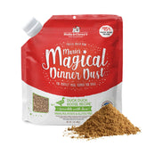 Stella & Chewy's Marie's Dinner Dust packaging demonstrates convenient resealability.