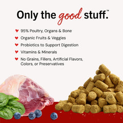 Stella & Chewy's probiotics close-up highlighting digestive support benefits.
