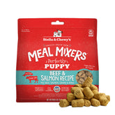 Stella & Chewy's puppy freeze-dried meal mixers in bag for convenient feeding.