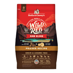 Stella & Chewy's Wild Red kibble coated with freeze-dried raw for picky eaters.