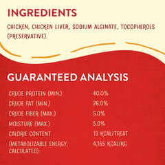 Stella & Chewy's Wild Weens ingredients, 97% cage-free chicken and organs for protein.