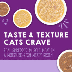 Stella & Chewy's Carnivore Cravings Savory Shreds with pumpkin bits, natural texture and flavor.