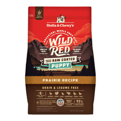 Stella & Chewy's Wild Red raw-coated puppy kibble in bowl for tasty nutrition