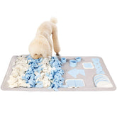 Stellaire Chern snuffle mat for small dogs enhances nosework and mental stimulation during play.