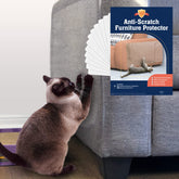 Stelucca Amazing Shields XL protector applied on sofa to deter cat claws
