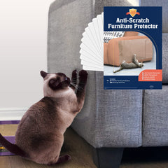 Stelucca Amazing Shields XL protector applied on sofa to deter cat claws