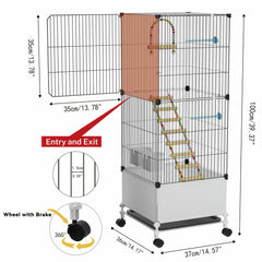 STILLCOVE cage size 14-17x14-57x39-37 inches for space.