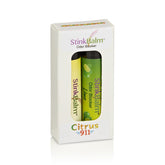 StinkBalm Citrus 911 bottle offers portable odor control for rooms, shoes, and bags.