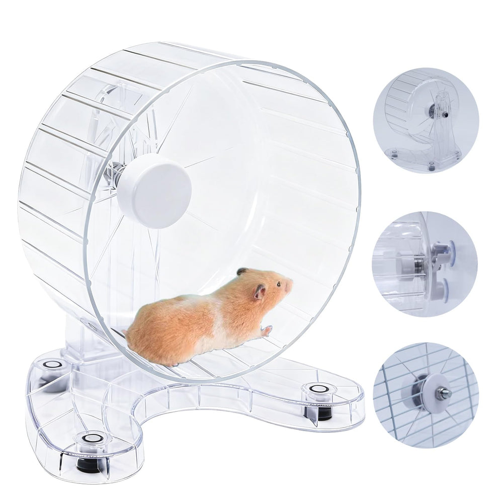 Stinzgie hamster wheel 6.5-inch front view showing compact, smooth-running design for small pets.
