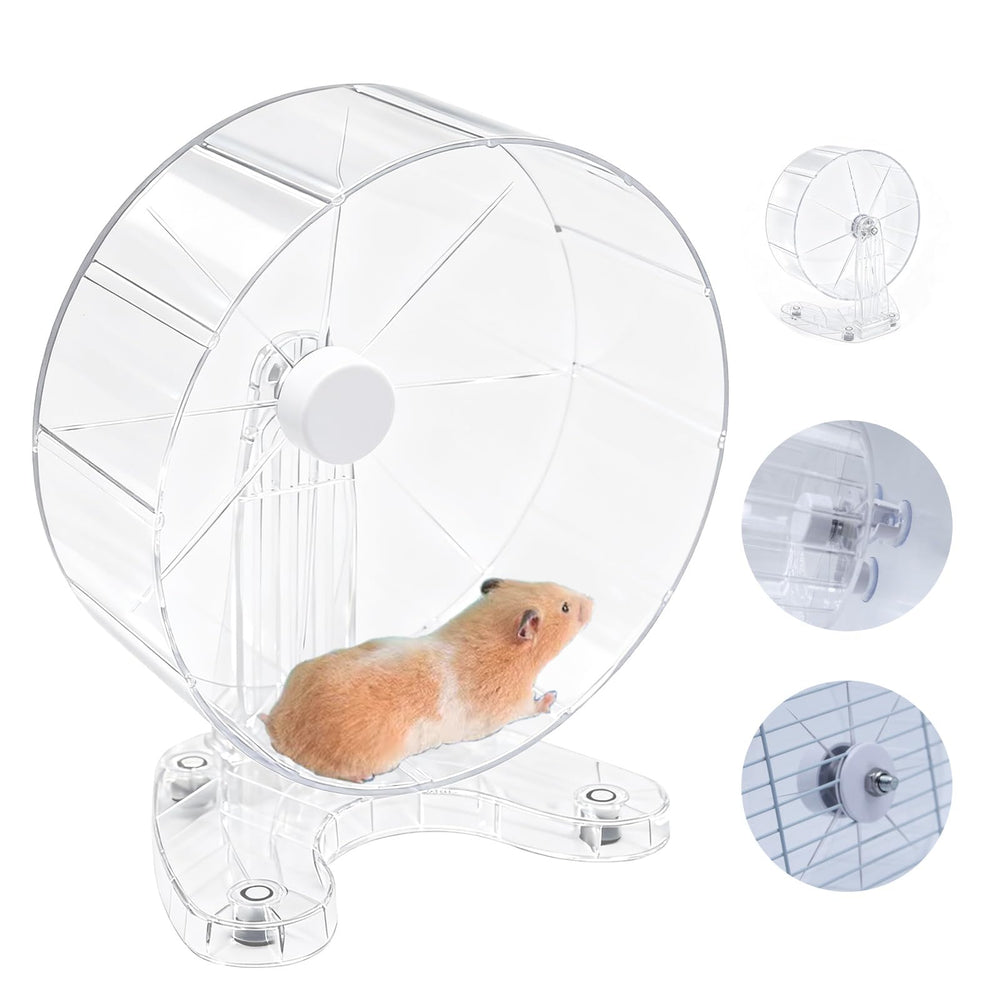 Stinzgie Hamster Wheel 8.7-inch inner diameter for quiet, smooth running.