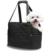 STRAODTIC lightweight dog purse carrier with a soft plush interior for cozy small dogs.