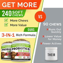 StrellaLab bacon flavored dog chews for tasty digestion support
