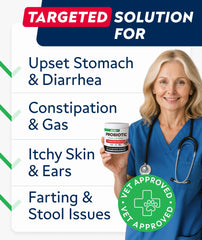 STRELLALAB Dog Probiotics Chews bacon flavor close-up emphasizes tasty digestion aid