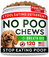 STRELLALAB No Poo Chews bottle offers easy, USA-made chews to deter stool eating.