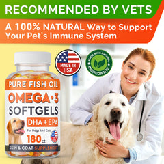 StrellaLab Omega3 dog softgel caps closeup highlighting capsule design
