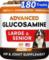 STRELLALAB Senior Advanced Glucosamine bacon chew for dogs supports movement
