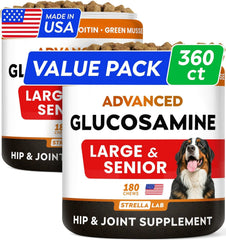 STRELLALAB senior joint chews in bottle for mobility support