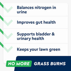 STRELLALAB urine neutralizer targets grass burn spots for a healthier lawn.