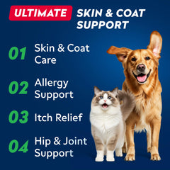 STRELLALAB Salmon Oil for dogs serving shows easy daily dosing