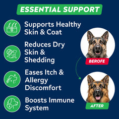 STRELLALAB wild Alaskan salmon oil ingredient for shiny coat and skin.